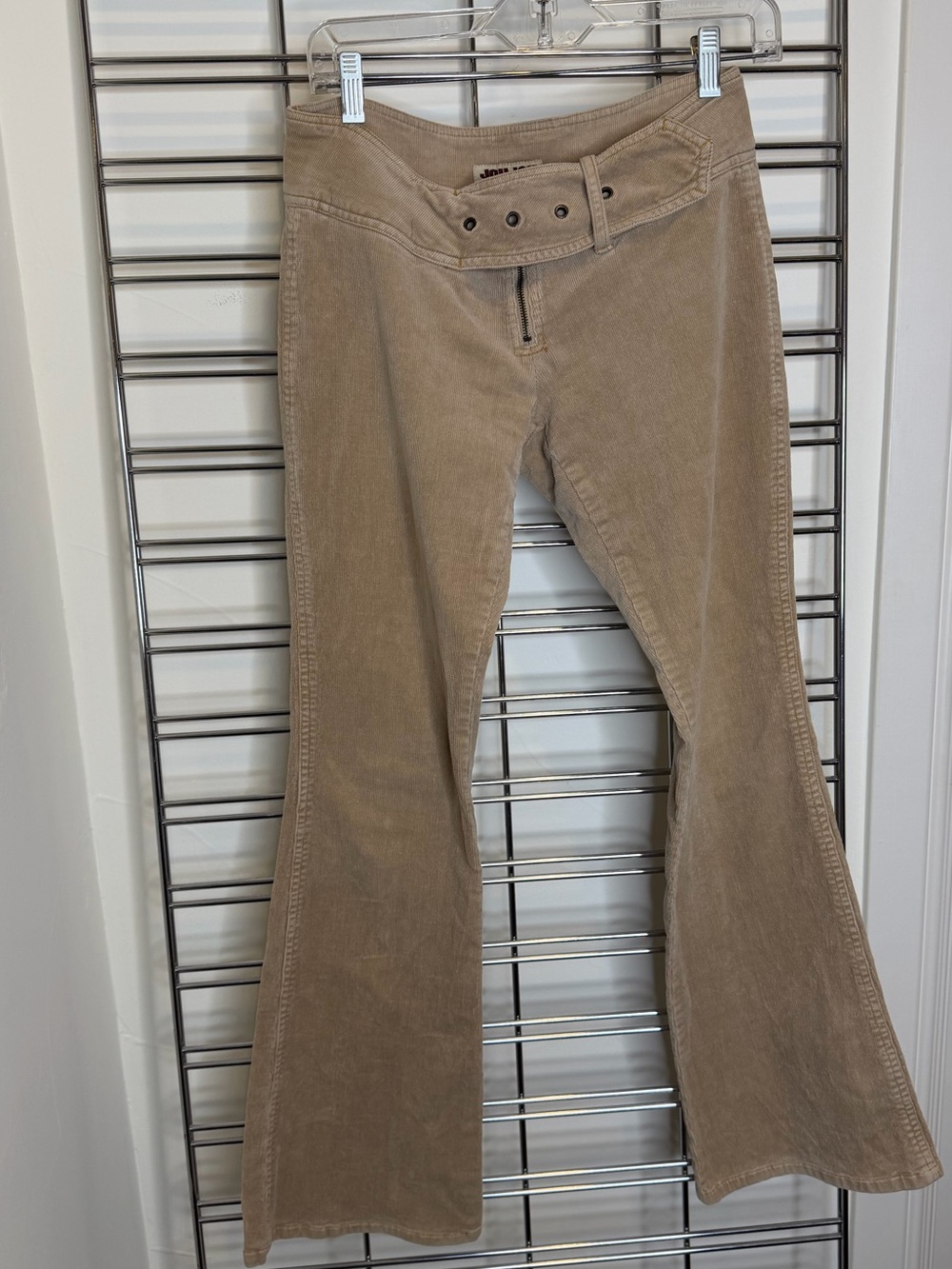 Jou Jou Flared Corduroy Jeans in Tan
